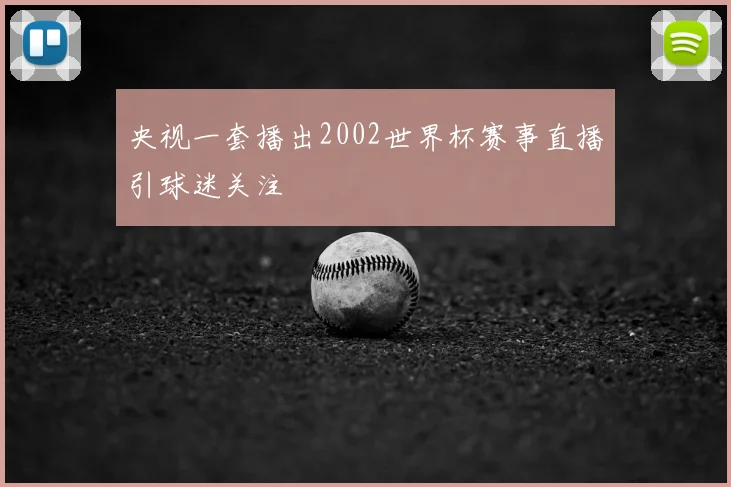 央视一套播出2002世界杯赛事直播引球迷关注