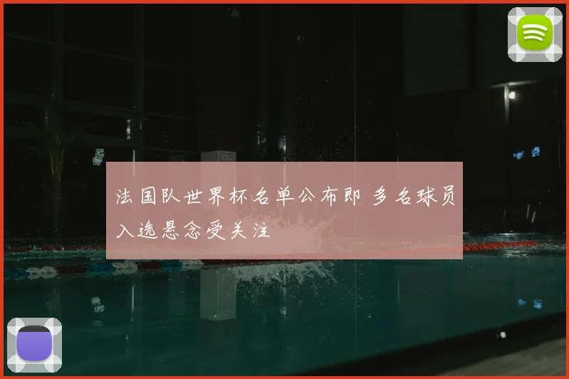 法国队世界杯名单公布即 多名球员入选悬念受关注